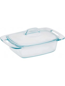 Pyrex Easy Grab | Two Quart Glass Casserole Dish with Lid | Dishwasher Freezer Microwave and Preheated Oven Safe | Doesn’t Absorb Odors Flavors or Stains | Proudly Made in the USA - BTKAYWCZT