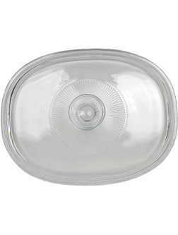 Corningware F-12C 1.5 Quart Oval Glass Lid for 1.5 Quart French White Oval Bakeware Dish Without Handles Dish Sold Separately - BQWI8ES00