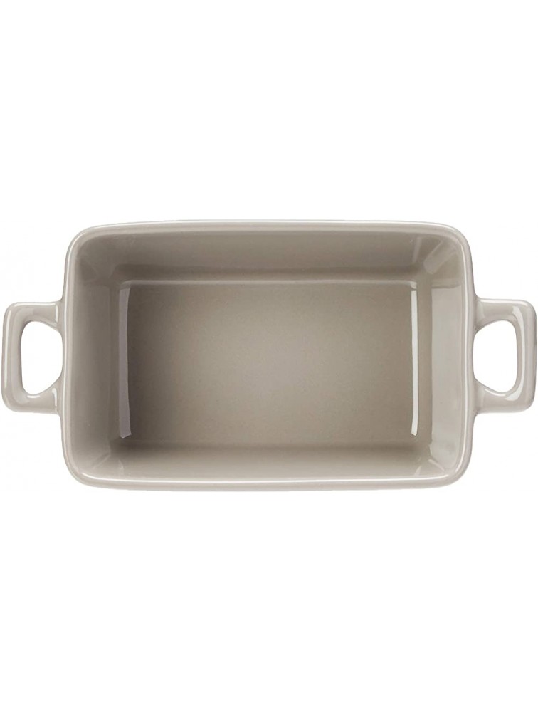 Creative Co-Op Small Made with Love Grey Rectangle Stoneware Baking Dish - BQSZHWW6G