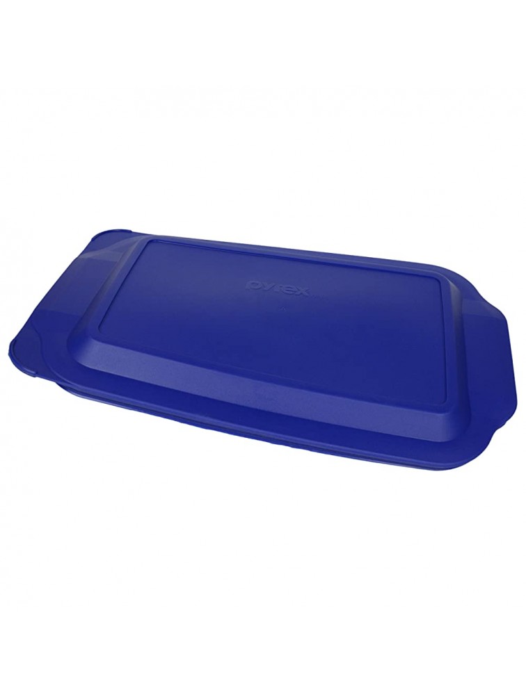 PYREX 3QT Glass Baking Dish with Blue Cover 9 x 13 Pyrex - B30ORS0BV