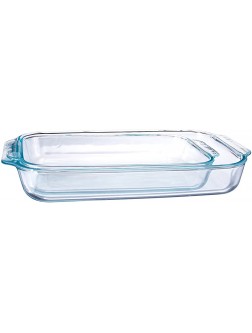Pyrex Basics Clear Oblong Glass Baking Dishes 2 Piece Value Plus Pack Set - BDUS9MV8E