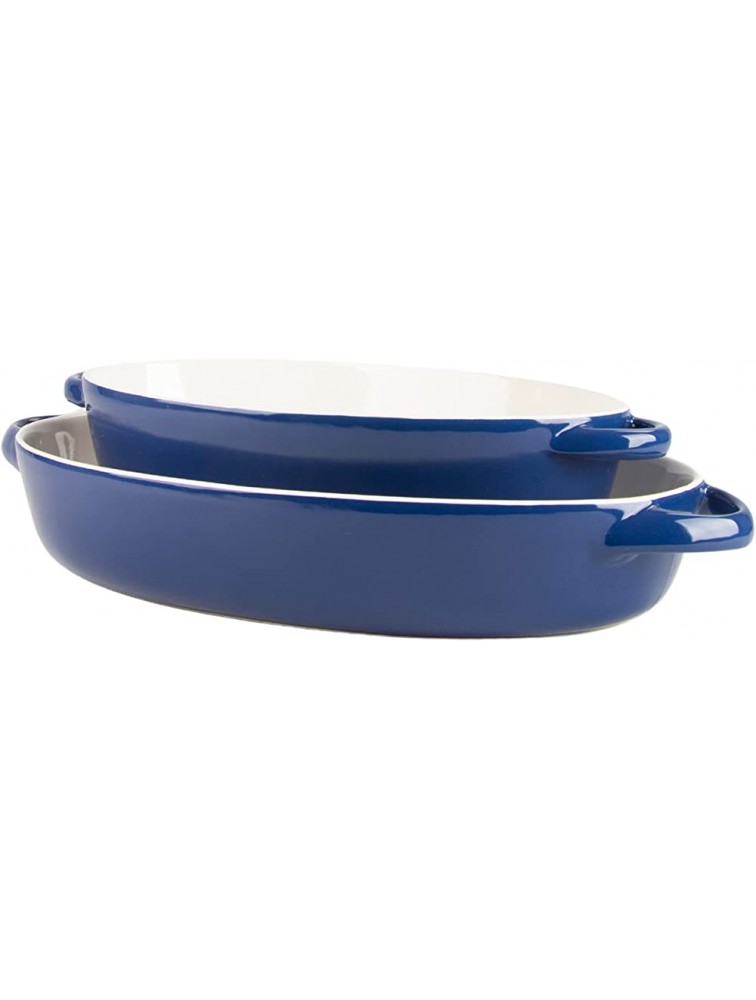 10 Strawberry Street Sienna Oval 13 and 10.5 Bakeware Set Blue - BVHLGHHQY
