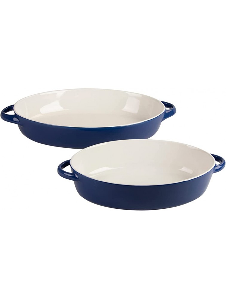 10 Strawberry Street Sienna Oval 13" and 10.5" Bakeware Set Blue - BVHLGHHQY