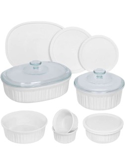 CorningWare French White Round and Oval Bakeware Set 12-Piece - BV4773R32