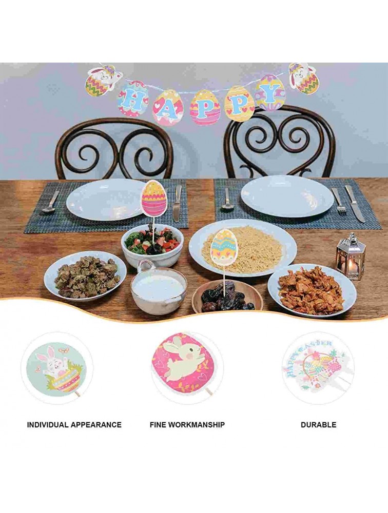 Easter Gifts 1 Set Easter Cake Ornaments Buntings Easter Party Cake Decors Banner Pendants Ballon Size : Other Color : Colorful - BMFFMJ9VN
