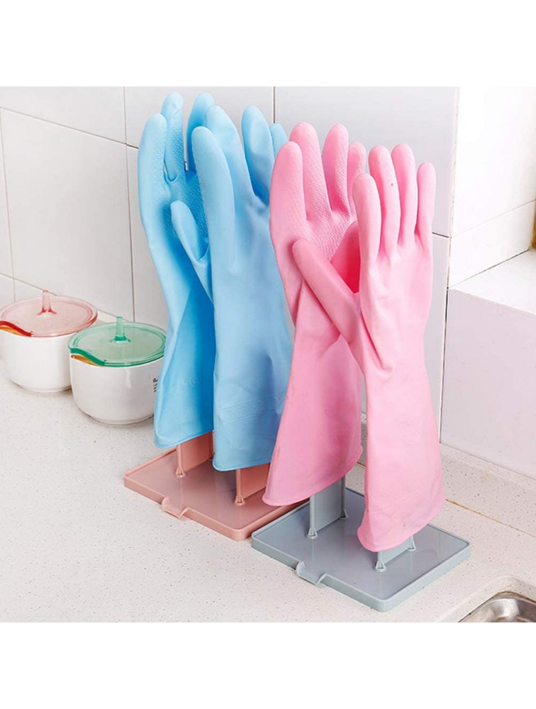 Ideal Creative Kitchen Rubber Gloves Rack Drain Towel Storage Holder Glove Drying Rack Bathroom Storage Shelf Blue - B9D55E3QY