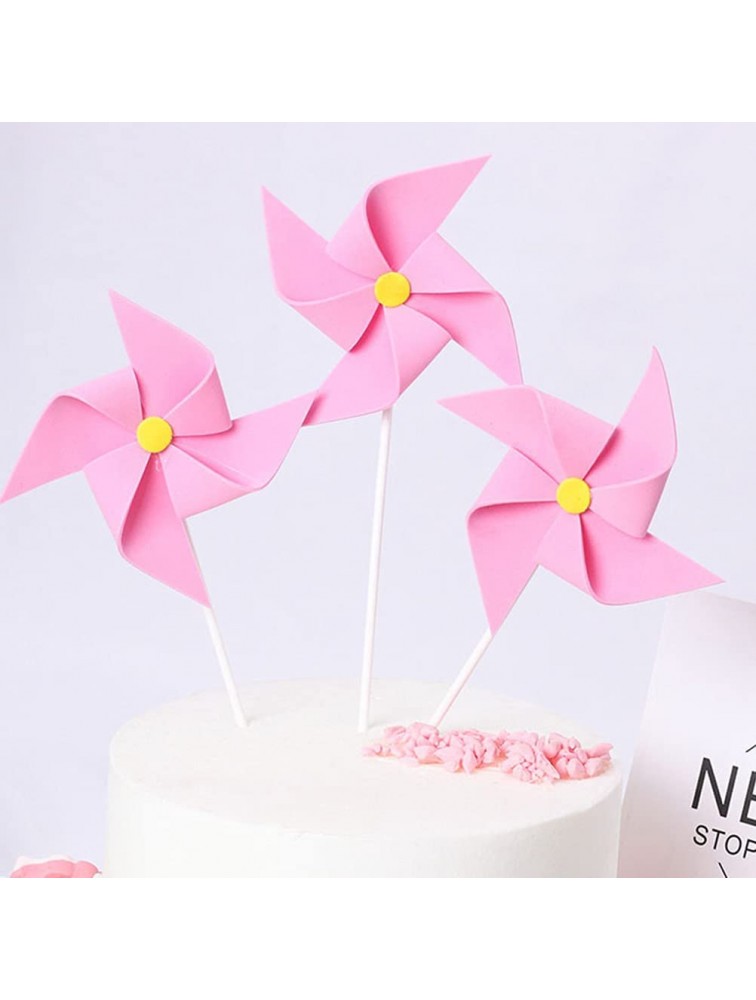 ifundom Birthday Decorations 36 Pcs Windmill Shaped Creative Birthday Party Cake Insert Cards - BYHNG9G4D
