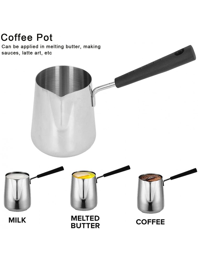 350ml Flower Cup Saucepan Butter Warmer Milk Boiling Mini Stainless Steel Coffee Heating Pot Butter Milk Warmer - B90KFC4GL