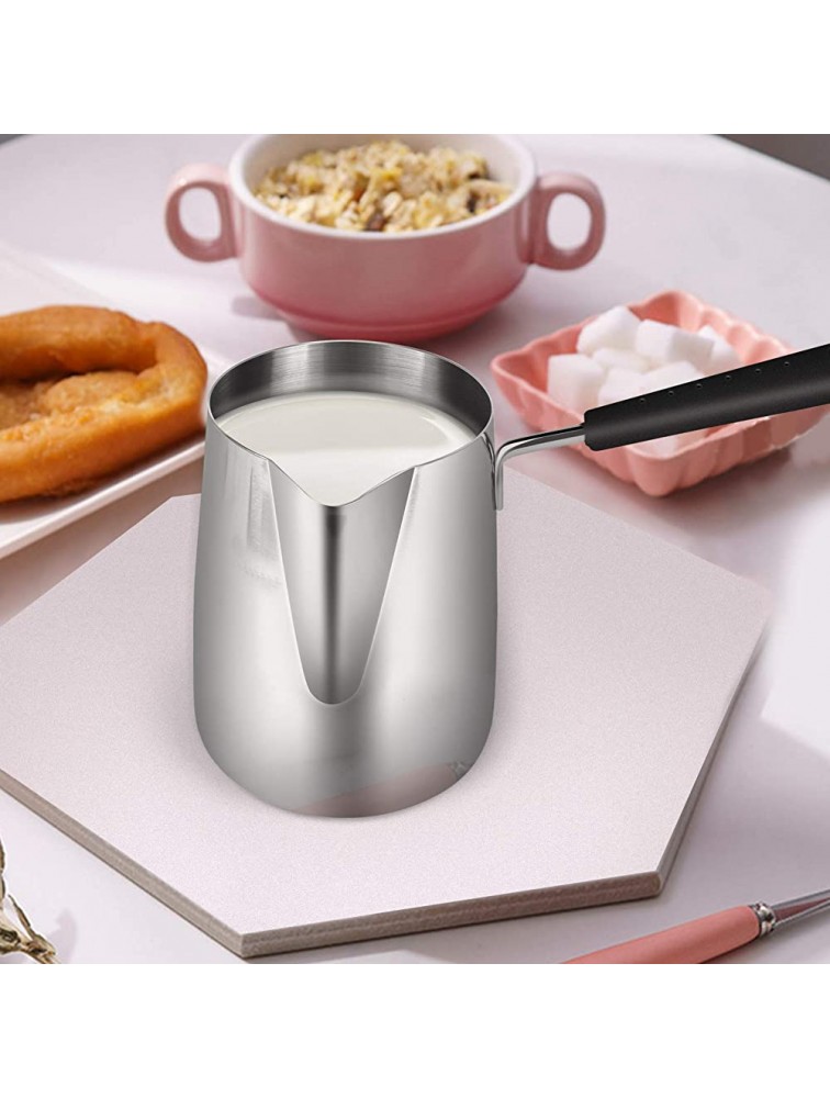 Buumin 1000ml Stainless Steel Butter Warmer with Heat-resistant Long Handle Stainless Steel Hot Melt Pot - B1DSMDHCW