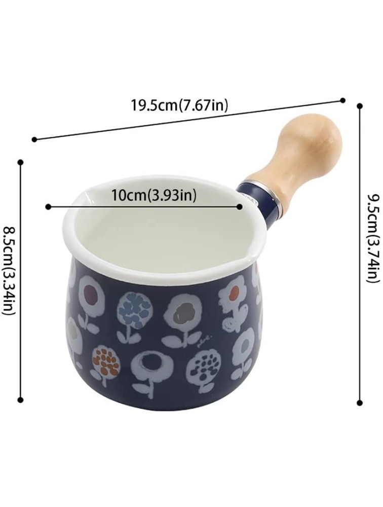 Coffee Warmer and Butter Melting Pot Milk Pot Household Baby Food Supplement Pot Single Handle Non-stick Instant Noodle Pot Small Milk Pot Butter Melting Pan and Milk Pot Color : B - BB68JS82H