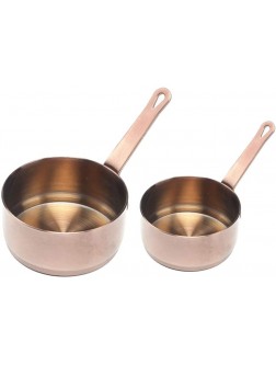 FLAMEER 50 &100ml Mini Stainless Steel Sauce Pan Butter Coffee Milk Warmer with Handle,Dishwasher Safe - BSDRS8XD3