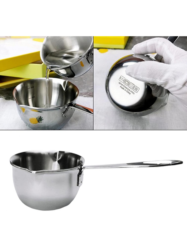Homyl Stainless Steel Sauce Pan Induction Milk Pan Boiling Pot Multipurpose Butter Warmer Small - B1PCR5FBS