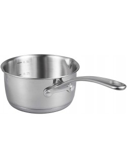 IMEEA 1 2-Quart Saucepan Butter Warmer 18 10 Tri-Ply Stainless Steel Butter Melting Pot with Dual Pour Spouts - BD6GMMWRO