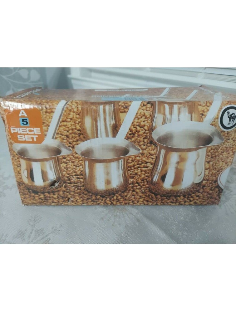 Stainless Steel Butter Warmer mini Melting Pot Milk Turkish Coffee Sauces 5 pc - BBPC2LNEZ
