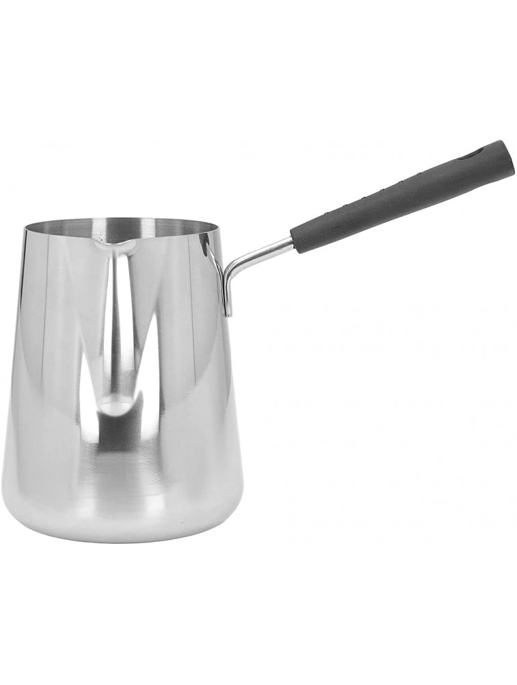 Tgoon Milk Pan Rustproof Stainless Steel Butter Warmer Surface Easy Pouring for Cooking - BDRVK2DPO