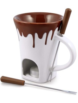 Swissmar 4-Piece Nostalgia Chocolate Fondue Mug Set - B6XD2ZTQY