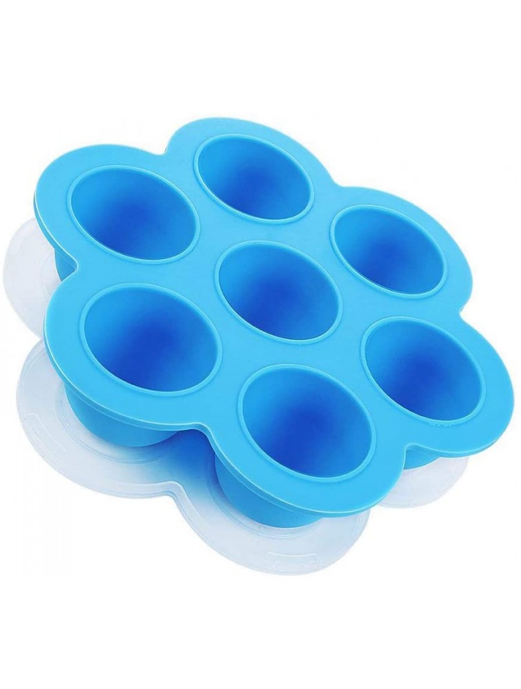 Egg Bites Molds for Instant Pot Accessories Freezer Ice Cube Trays Silicone Food Storage Containers with Lid 5,6,8 qt Pressure Cooker Blue - BEXWU2GLZ