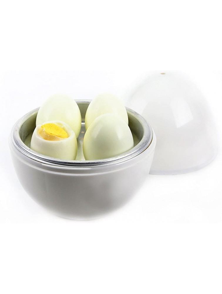 Microwave Egg Boiler,FunPa 4- Egg Cook Microwave Easy Rapid Eggs Cooker Only 8 Minutes for Hard or Soft Boiled Eggs Suitable for Home Kitchen Breakfast tool Child Office Worker - BGGJR1HRT