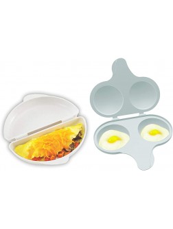 Nordic Ware Easy Breakfast Set Omelet Pan and 2 Cavity Egg Poacher Microwaveable - B12LTPU4N