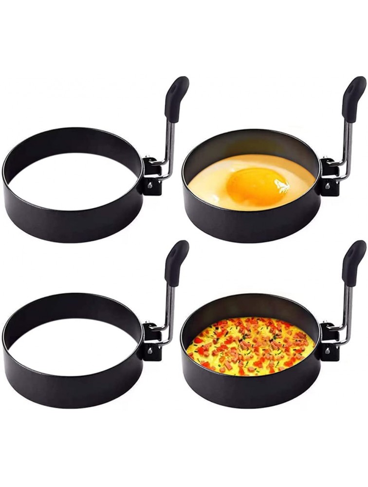 YEVIOR Egg Ring,4 Pack Round Breakfast Household Mold Tool Cooking,Round Egg Cooker Rings For Frying Shaping Cooking Eggs,Egg Maker Molds… - BZ0BZMPKN
