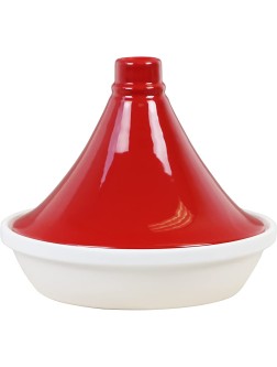 Calypso Basics by Reston Lloyd Porcelain Flame Proof Tagine 2.5 Quart Red - B559EGB76