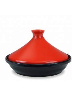 HH&DD Ceramics Moroccan Tagine Pot,Enameled Cast Iron Cooking Pot with Cone-Shaped Lid,Heat-Resistant Casserole Clay Pot for Cooking and Stew-A 1.0l - BZWBXKVJE
