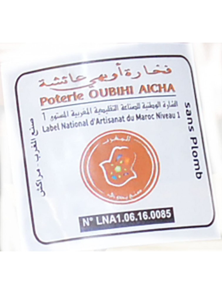 Moroccan Cooking Tagine Handmade Lead Free Safe Glazed Medium 10 inches Across Traditional - BKZ4CK98U