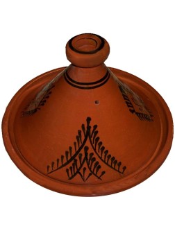 Moroccan Lead Free Cooking Tagine Glazed X-Large 13 Inches in Diameter Authentic Food - BL1PRD9IP