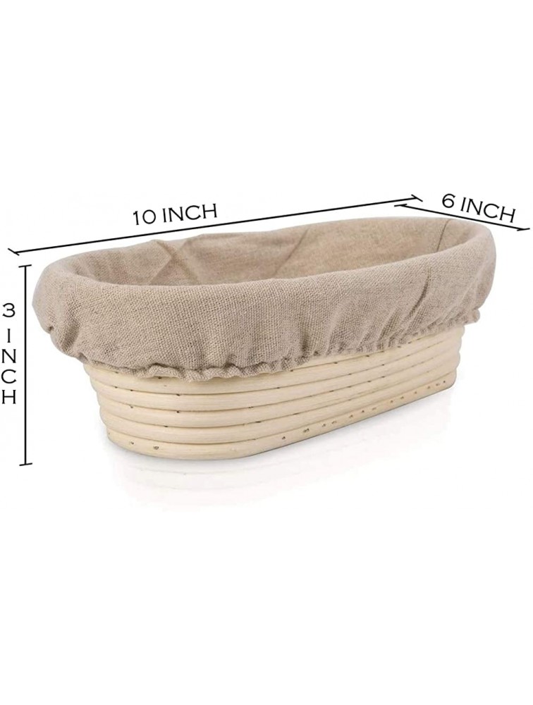 Bread Proofing Basket Set Of 2 Round and Oval Banneton Proofing Basket + Danish Dough Whisk + Bread Scoring Lame + Stainless Steel Dough Scraper + Flexible Dough Scraper Sourdough Bread Making Tools Kit Baking Gifts for Bakers YAANI - B3B9GVWW6