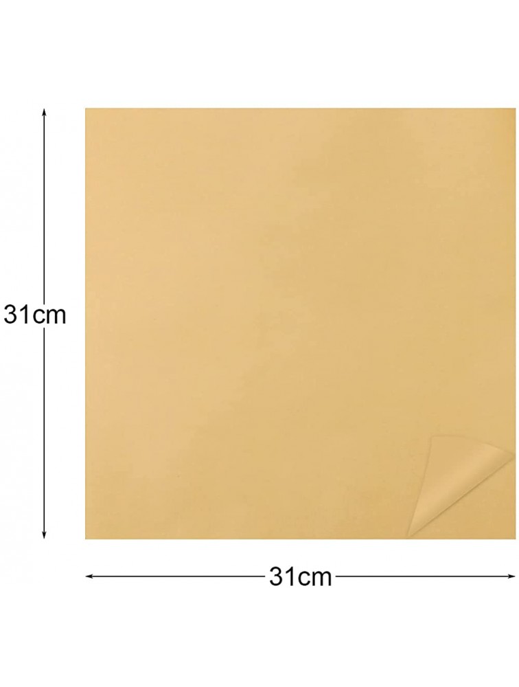 Hslife 100 Sheets Brown Kraft Paper Dry Waxed Deli Paper Sheets Paper Liners for Plastic Food Basket Wrapping Bread and Sandwiches12.2''x12.2'' - B5YK9DMKT