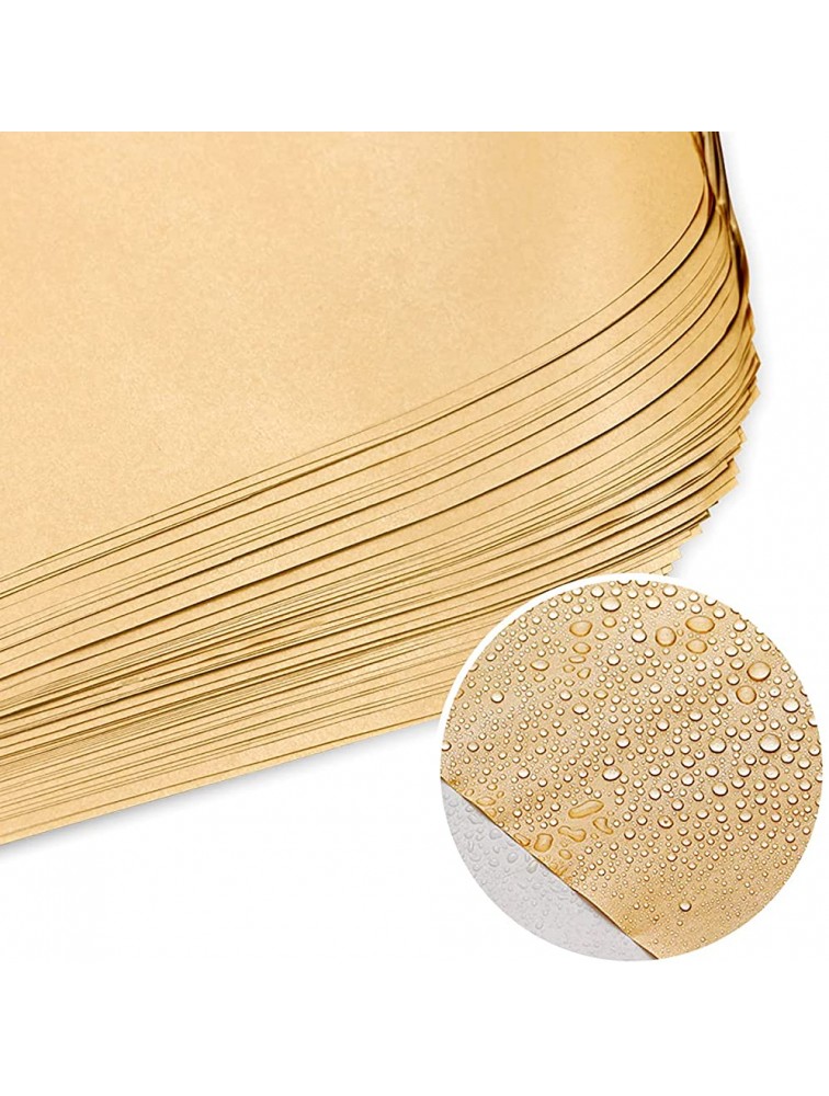 Hslife 100 Sheets Brown Kraft Paper Dry Waxed Deli Paper Sheets Paper Liners for Plastic Food Basket Wrapping Bread and Sandwiches12.2''x12.2'' - B5YK9DMKT