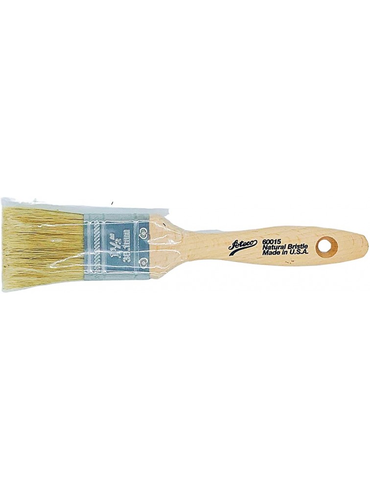 Ateco 60015 Pastry Brush 1.5 Inch Natural Wood Boar Bristles Made in the USA Kitchen Pastry Basting Brush - BWPDJGPVS