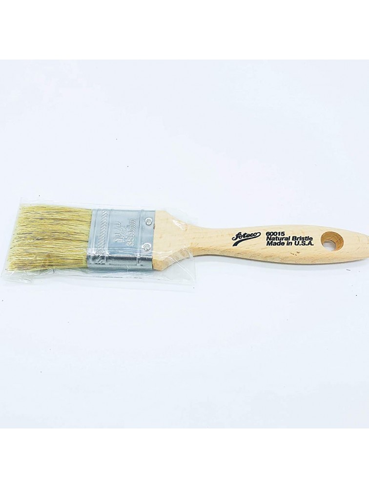 Ateco 60015 Pastry Brush 1.5 Inch Natural Wood Boar Bristles Made in the USA Kitchen Pastry Basting Brush - BWPDJGPVS