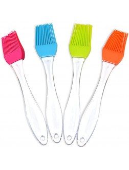 ZEPELOFFY 4 Pack Silicone Pastry Brush Heat Resistant Basting Brush for Kitchen Cooking BBQ Grill Barbecue Baking - BFL6WQDSM