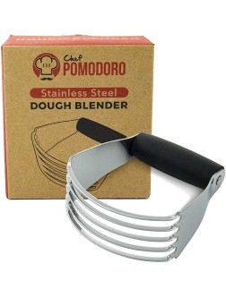 Chef Pomodoro Multi-Purpose Dough Blender Mixer Stainless Steel Blades Heavy Duty Pastry Cutter - B7OSKHBXE