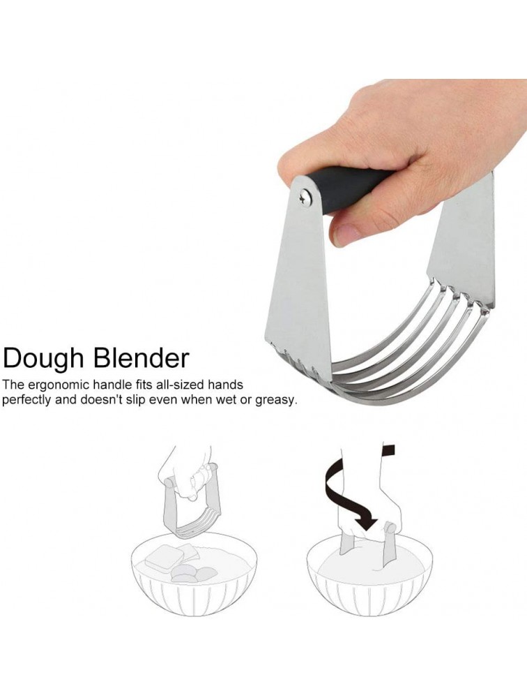 Dough Blender Sturdy Durable Stainless Steel Butter Cutter High Hardness Easy Cutting for Pastry for Butter for MargarineOvermolded handle - BMUJXBM9N