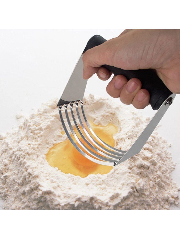 Dough Blender Top Professional Pastry Cutter with Heavy Duty Stainless Steel Blades Medium Size - B3SNPO40K