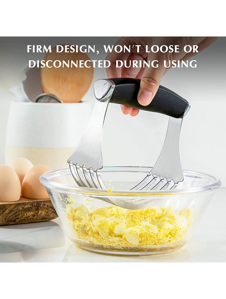 Gifbera Pastry Cutter Large Pastry Blender with Comfortable Handle & Heavy Duty Stainless Steel Blades Black - BSCV8GQCA