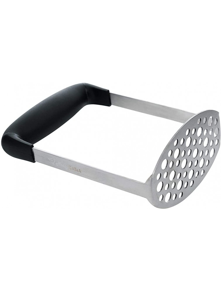 MollyZillah Heavy Duty Potato Masher with Wide Efficient Handle,great for Mashed Smooth Potatoes Flattening Chicken Vegetables - BWGYKBT3X