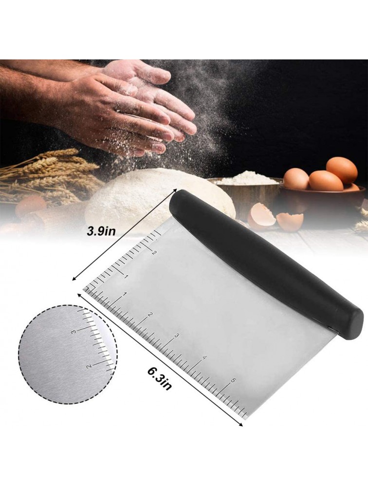 Pastry Blender and Dough Scraper-Professional Stainless Steel Pastry Cutter Set,Multipurpose Bench Scraper-Great as Dough Cutter for Pastry Butter and Pizza Dough,Smooth Baking Dough Tools for Kitchen - B74NFNM45
