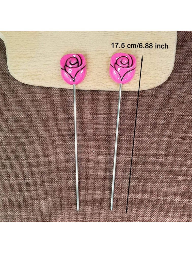 2 Pcs Cake Tester Stainless Steel Cake Testing Probe Needle Sticks Baking Accessory by EORTA for Cake Cupcake Bread Biscuit Muffin Pancake 17.5 CM， Random Color - B2PZ2MIAV
