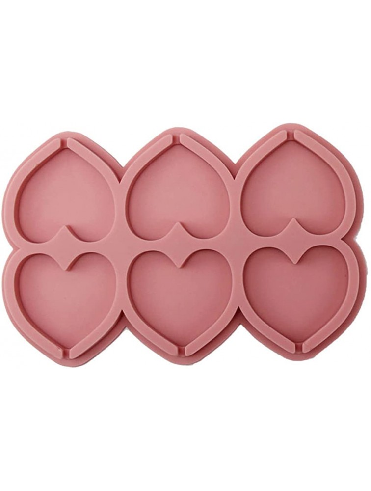 6-Capacity Cartoon Bakeware Tools Sugarcraft Mould Candy Mold Cookies Star Heart Round Shape Decoration Christmas Gift sugarcraft mold - B8E7NZOVE