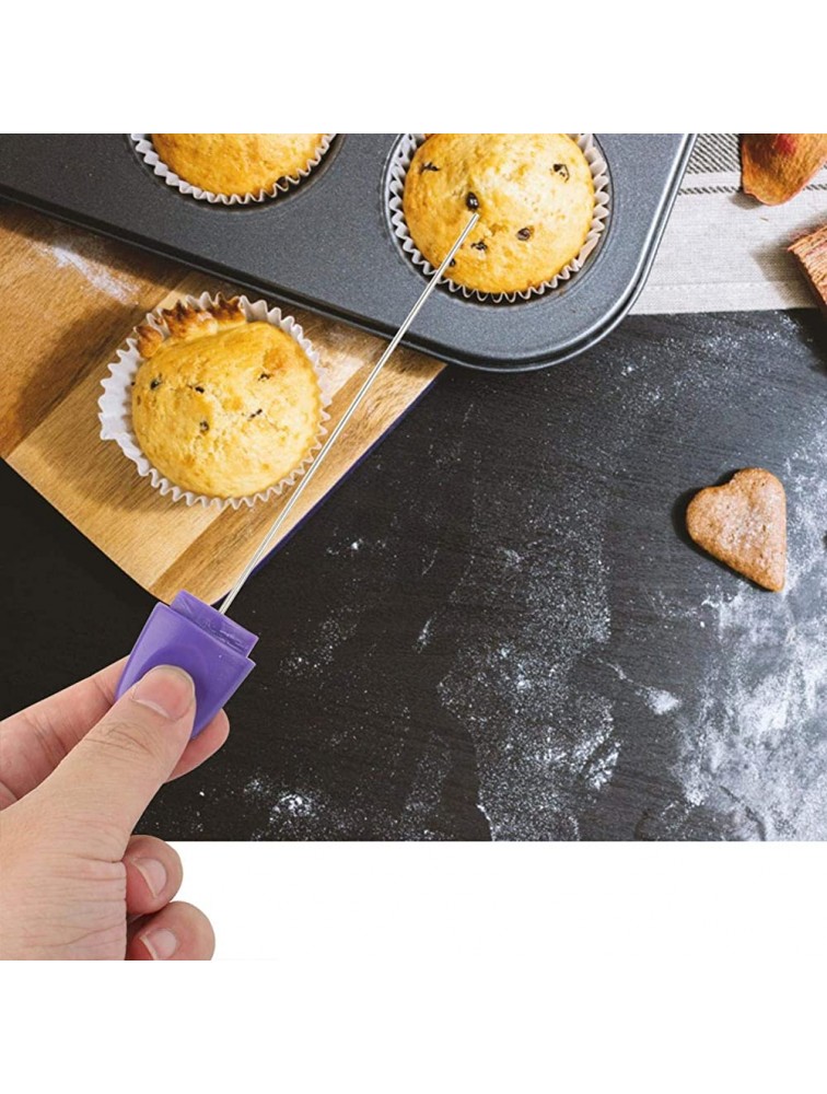 Cake Tester for Baking 2pcs Stainless Steel Cake Tester for Baking Doneness Test Pin Needle Cake Baking Bread Tools Reusable with Cover - BSYPVYGPS