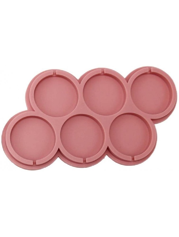 Food-grade Silicone Candy Mould 6-Capacity Sugarcraft Decoration Gift Food-grade Silicone Star Heart Round Shape DIY lollipop molds - BIB1LBVPC