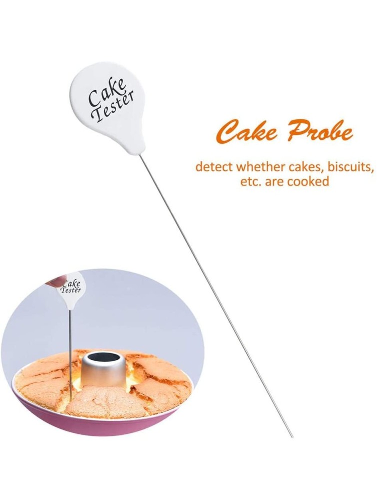 isilky Stainless Steel Cake Tester Reusable Metal Cake Probe Cake Testing Needle Home Bakery Muffin Bread Cake Tester Probe Skewer Pin Needle - B2EU8IGP5