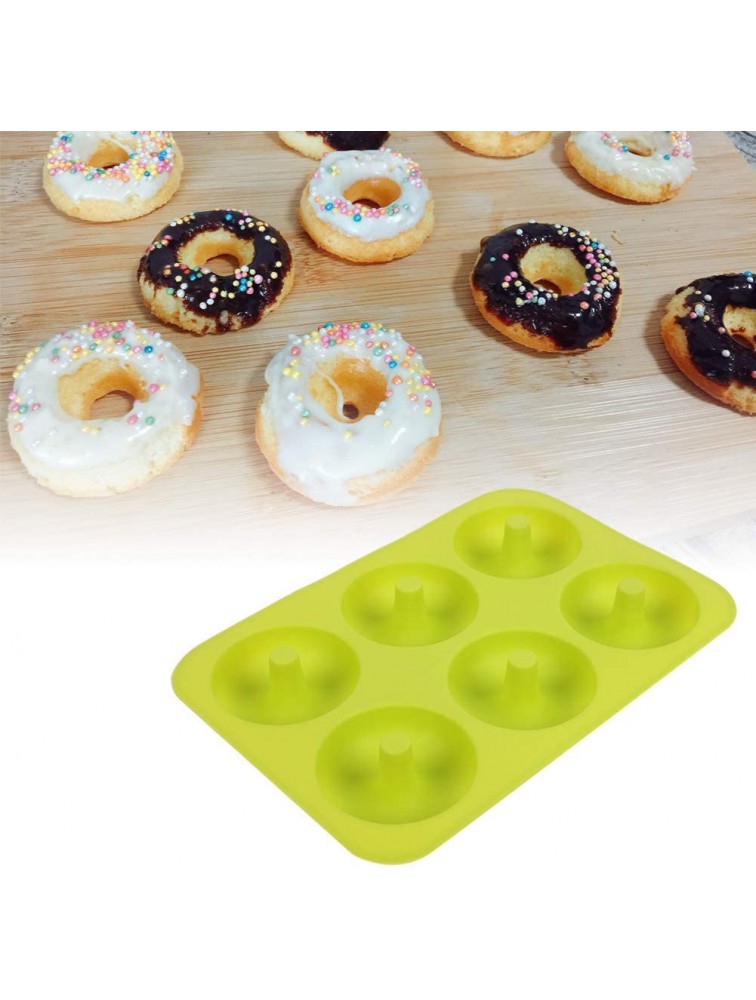 Silicone Cake Mold Non-Stick Durable Donut Baking Pan for Dessert Shop for Sugarcraftgreen - BFCCU55TG