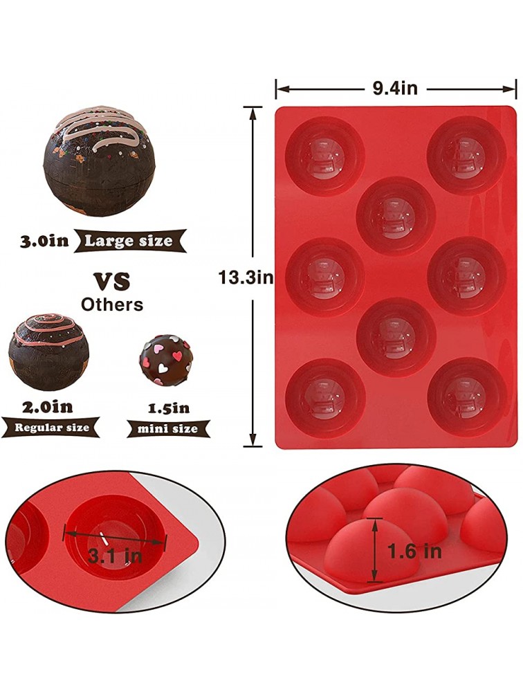 2x Silicone Bundt Pans + 2x Semi Sphere Chocolate Molds - B5ZNAKZYW