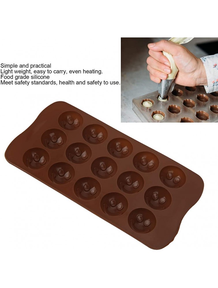Baking Tray Portable Soft Cake Mold Tear Resistance for Home DIY Chocolate KitchenSmiley face - BCDJB0KDS