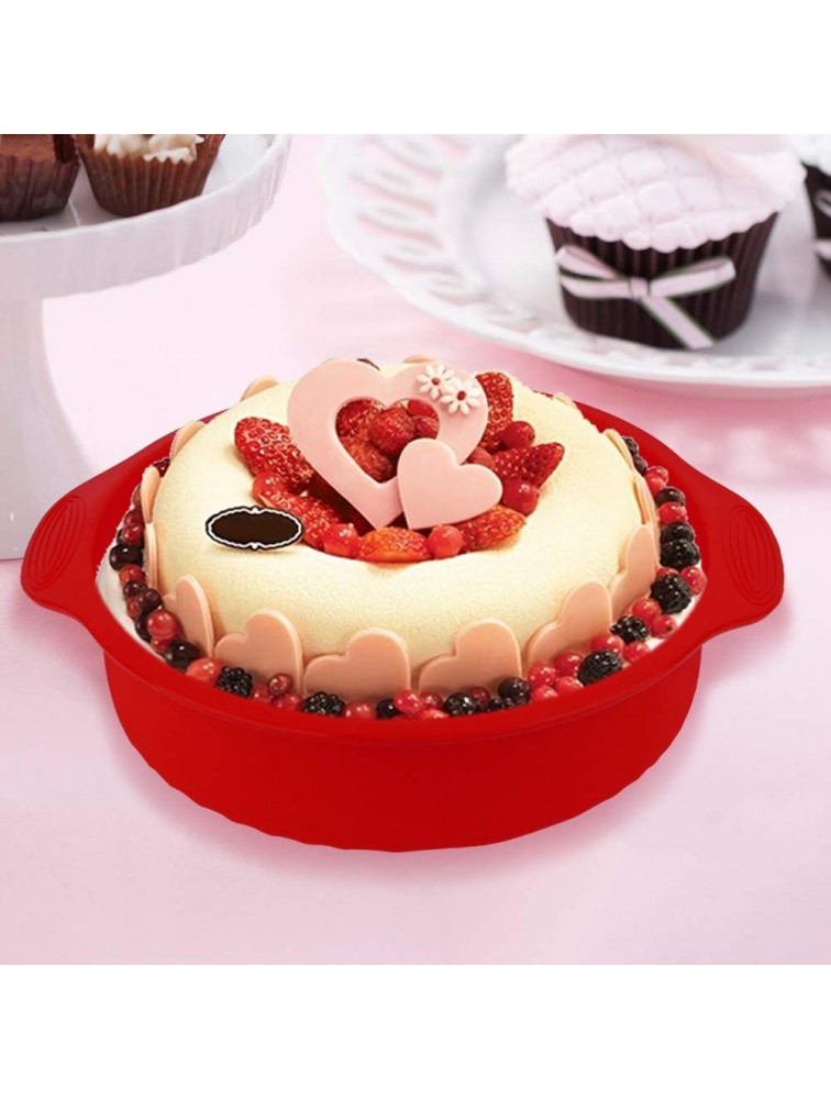 Cake Baking Pan Round Shape Cake Mold for Honey Cake for Bakeriesred - BXEBNYQMM