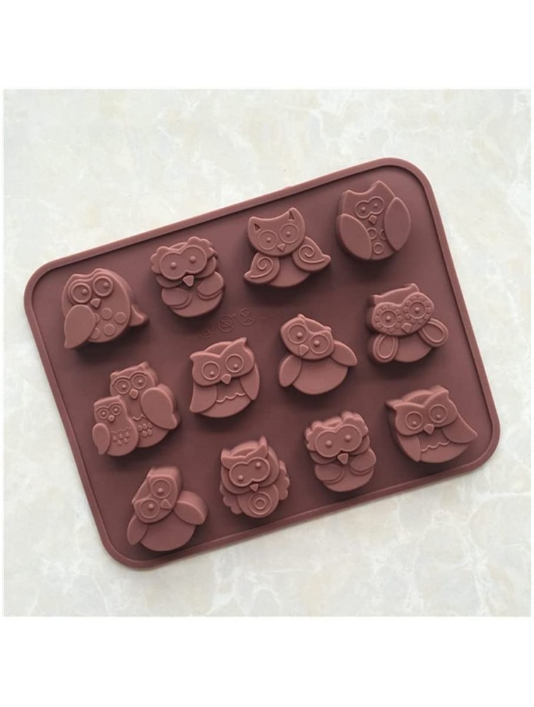 Cake Pan Cake Mold 1 Pc New 12-hole Owl Shape Cake Stand Silicone Forms Chocolate Cake Mold Candy Jelly Lollipop Molds Fondant Baking Tools Stencil - BT331SVBE